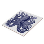 タコブルー&ホワイト タイル (側面)