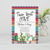 タコブロブラブカップルのシャワー招待状 招待状 (スタンド正面)