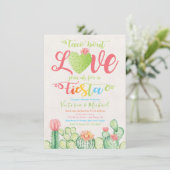 タコブロブラブカップルのシャワー招待状 招待状 (スタンド正面)