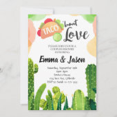 タコブロブラブカップルのシャワー招待状 招待状 (正面)