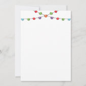 タコブロブラブカップルブライダルシャワーフィエスタ 招待状 (裏面)