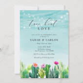 タコブロブラブサボスフィエスタ婚約パーティ 招待状 (正面)