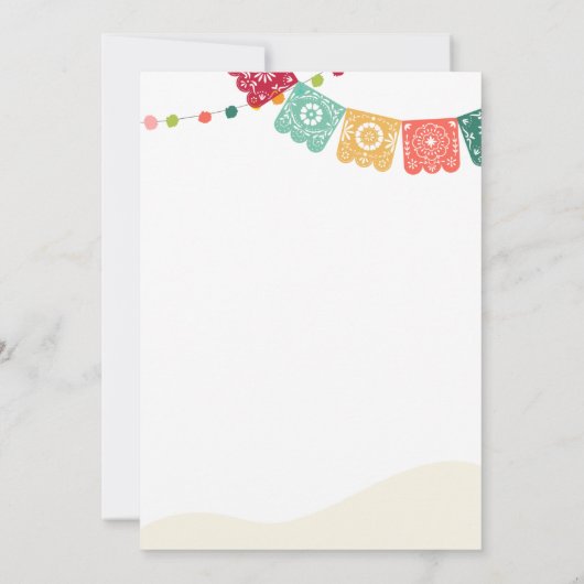 タコブロブラブサボフィエスタカップルズシャワー 招待状 (裏面)