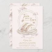 タコブロブラブピンクブライダルシャワーフェスタ 招待状 (正面/裏面)