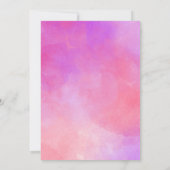 タコブロブラブピンクボウメキシコブライダルシャワー 招待状 (裏面)