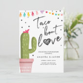 タコブロブラブフィエスタカップルのシャワーサボテン 招待状 (スタンド正面)