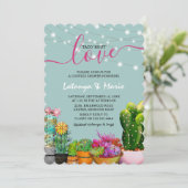 タコブロブラブフィエスタカップルのシャワー 招待状 (スタンド正面)