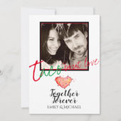 タコブロブラブフォトフェスタ結婚式招待状 招待状 (正面)