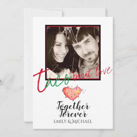 タコブロブラブフォトフェスタ結婚式招待状 招待状 (正面)