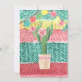 タコブロブラブメキシカンサボフィエスタブライダルシャワー 招待状 (裏面)