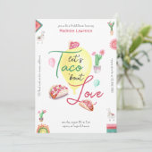 タコブロブラブメキシカンフィエスタブライダルシャワー 招待状 (スタンド正面)