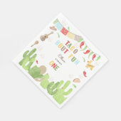 タコブート'おもしろいフィエスタメキシコの最初の誕生日 スタンダードランチョンナプキン (角)