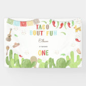 タコブート'おもしろいフィエスタメキシコの最初の誕生日 横断幕 (横)