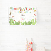 タコブート'おもしろいフィエスタメキシコの最初の誕生日 横断幕 (インサイチュ)