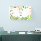 タコブート'おもしろいフィエスタメキシコの最初の誕生日 横断幕 (トレードショー)