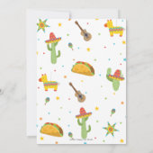 タコブートアパーティーフィエスタクンプレーノス誕生日  招待状 (裏面)