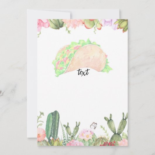 タコブーパーティー誕生日タコ誕生日 招待状 (裏面)