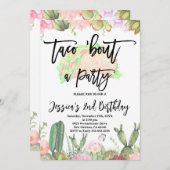 タコブーパーティー誕生日タコ誕生日 招待状 (正面/裏面)