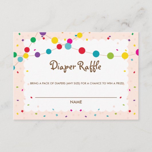 タコベビーおむつラッフルカード エンクロージャーカード (正面)