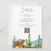 タコベビーのフィエスタオールインワンベイビーシャワー 招待状 (裏面)