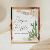 タコベビーの赤ちゃんシャワーおむつラッフル ポスター