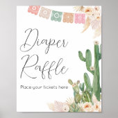 タコベビーの赤ちゃんシャワーおむつラッフル ポスター (正面)