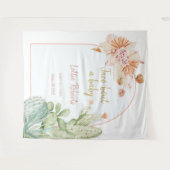 タコ'ベビー,フィエスタ赤ちゃんシャワー背景 タペストリー (正面(横))