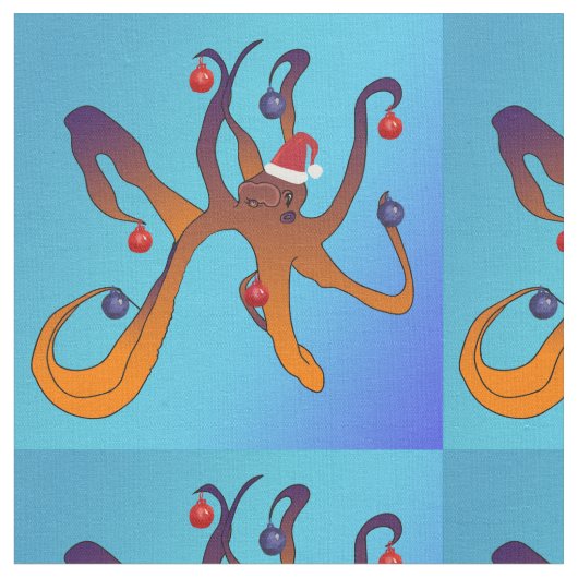 タコホリデイデザイン ファブリック (クローズアップ)