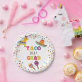 タコボウトアグラドフィエスタ卒業プレート – 白 ペーパープレート (パーティー)
