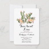 タコボウラブサボテン婚約パーティ 招待状 (正面)