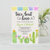 タコボウラブフィエスタカクタスブライダルシャワー 招待状 (スタンド正面)