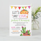 タコボーロブールラブカップルズコードブライダル 招待状 (スタンド正面)