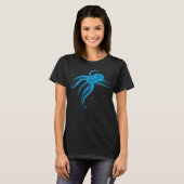タコポリネシアの部族LtBlue Tシャツ (正面フル)