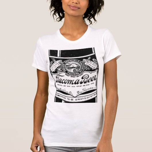 タコマのビアウィメンズシャツ Tシャツ (正面)
