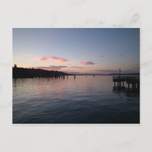 タコマの夕日 ポストカード (正面)