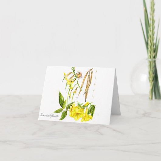 タコマは「黄色の長老」と呼ばれる サンキューカード (正面)