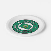 タコマワシントン ペーパープレート (アングル)