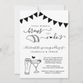 タコマングブリューウィドスドスカップルのブライダルシャワー 招待状 (正面)