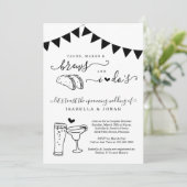 タコマングブリューウィドスドスカップルのブライダルシャワー 招待状 (スタンド正面)