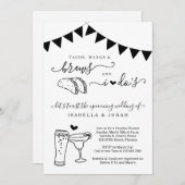 タコマングブリューウィドスドスカップルのブライダルシャワー 招待状 (正面/裏面)