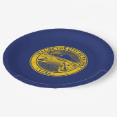 タコマ国旗(ワシントン市) ペーパープレート (アングル)