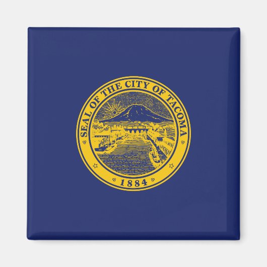 タコマ国旗（ワシントン市） マグネット (正面)