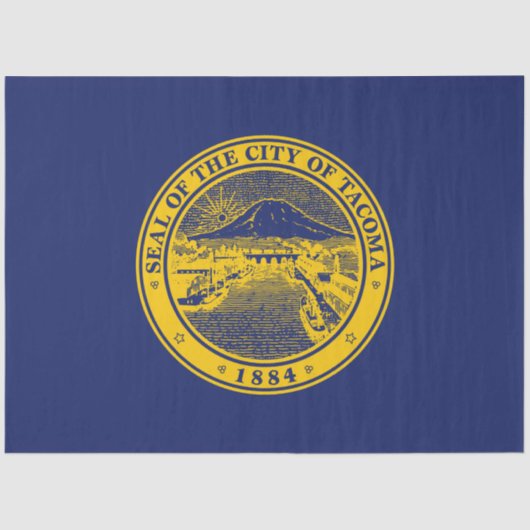 タコマ国旗（ワシントン市） 薄葉紙 (正面)