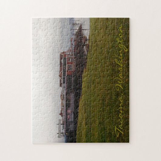 タコマ市ワシントン州の陸標のレストラン ジグソーパズル (縦)