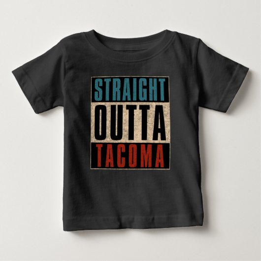 タコマ市出身 ベビーTシャツ (正面)