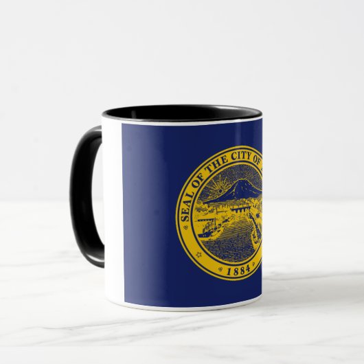 タコマ市旗 マグカップ (正面左)