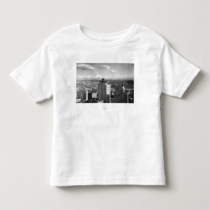 タコマ市、医学の芸術からの雨のWAの眺め トドラーTシャツ