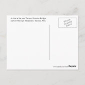 タコマ・ナロウズ・ブリッジ旅行写真 ポストカード (裏面)