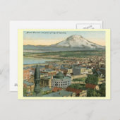 タコマ，ワシントン1911ヴィンテージ ポストカード (正面/裏面)