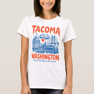 タコマ ワシントン 可愛い街 Tシャツ